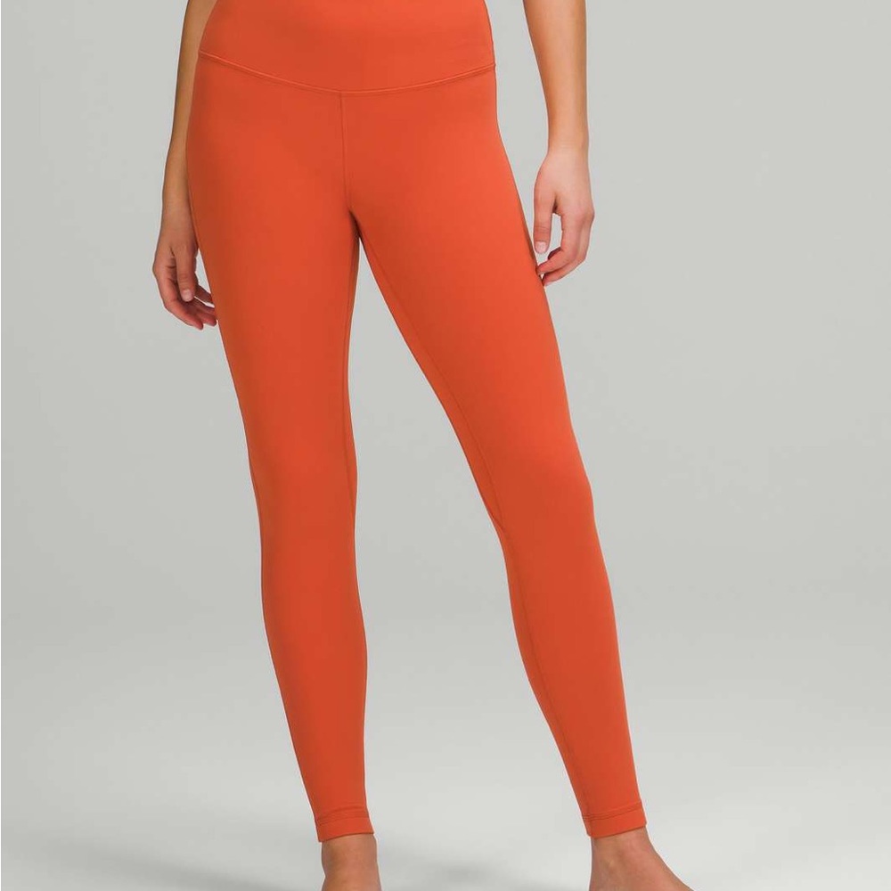 Lululemon Orange Wunder Train Leggings “25